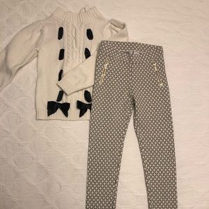 Adorable Janie and Jack sweater and pant set